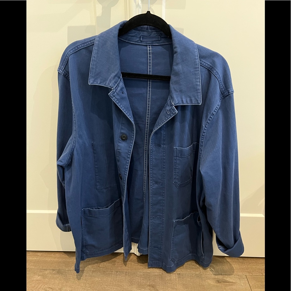 Blue work jacket
